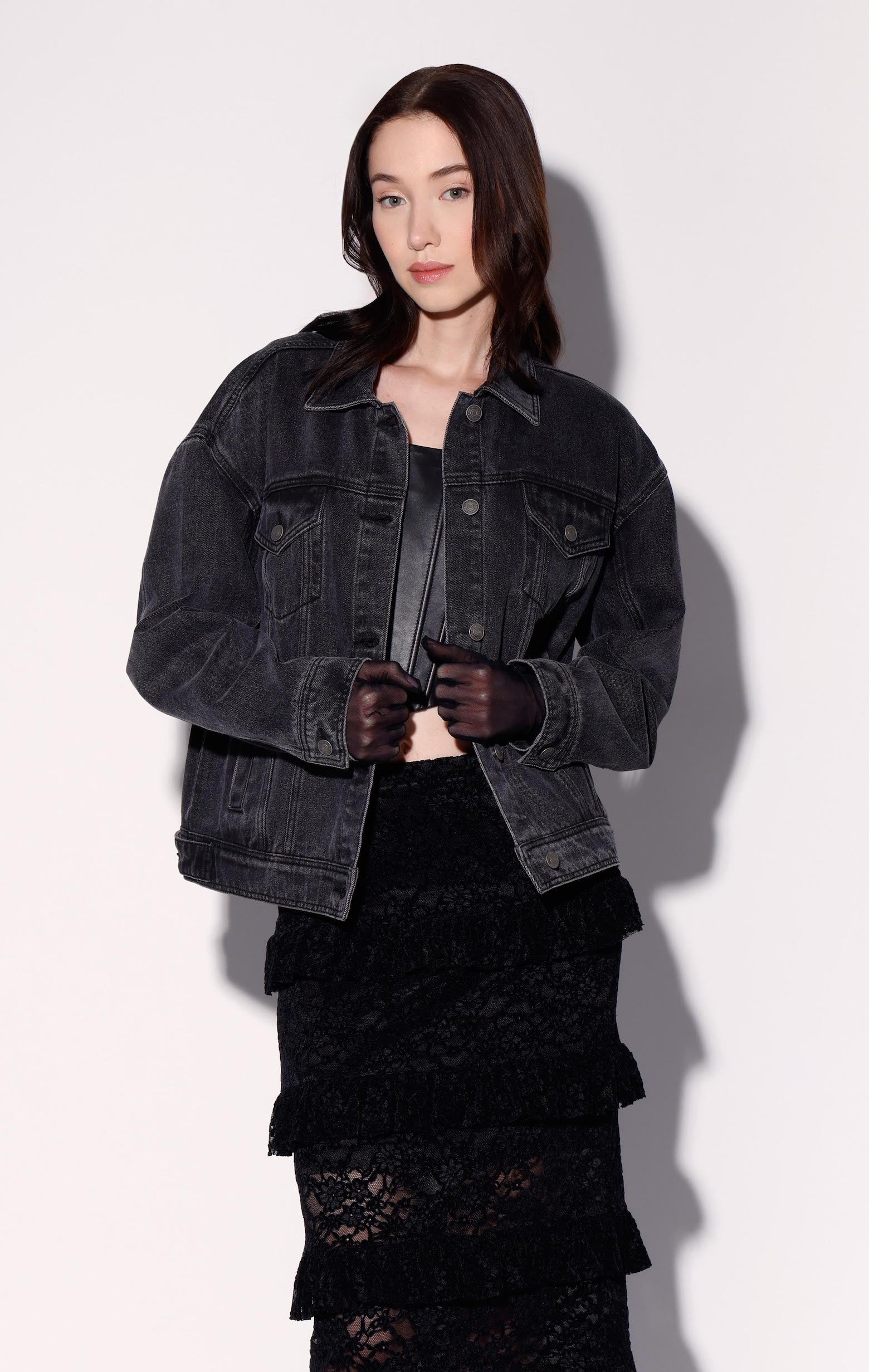 Shawna Jacket, Black Wash – Walter Baker