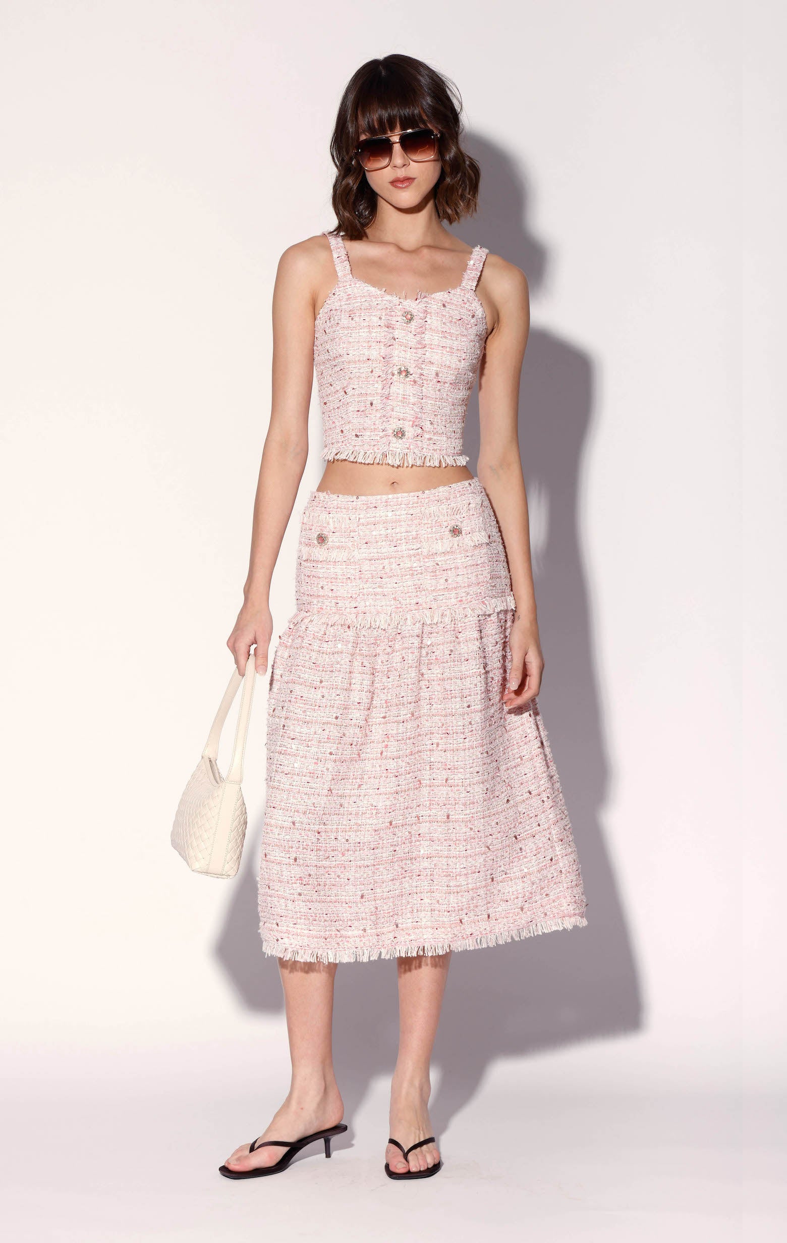 Aubrey Skirt, Blossom Tweed – Walter Baker