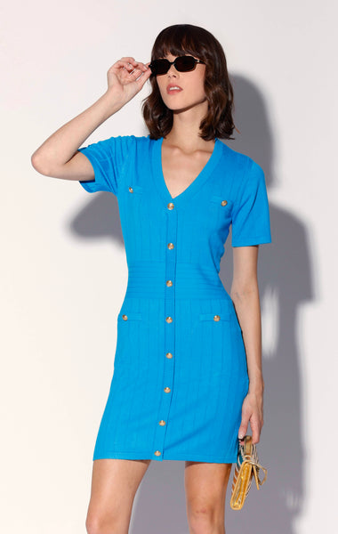 London Dress, Bright Blue
