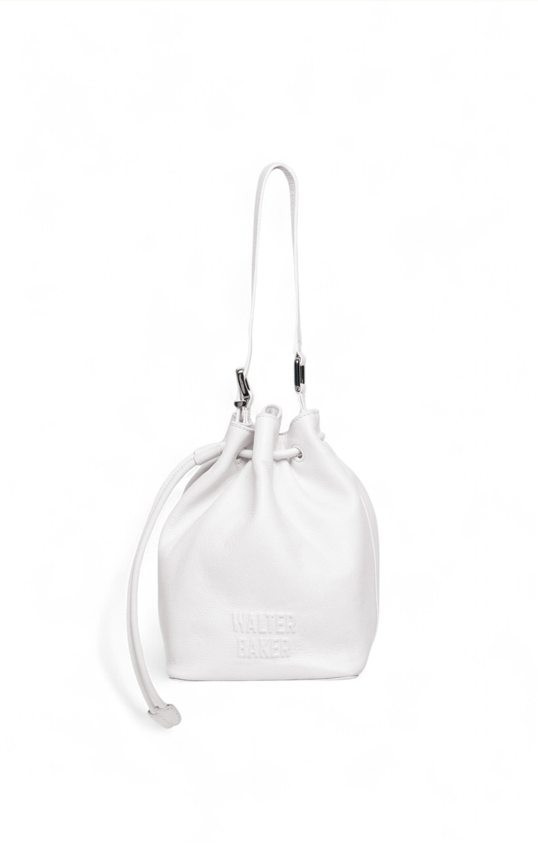 White Bucket Bag White leather bucket bag – Mataróe main image 2