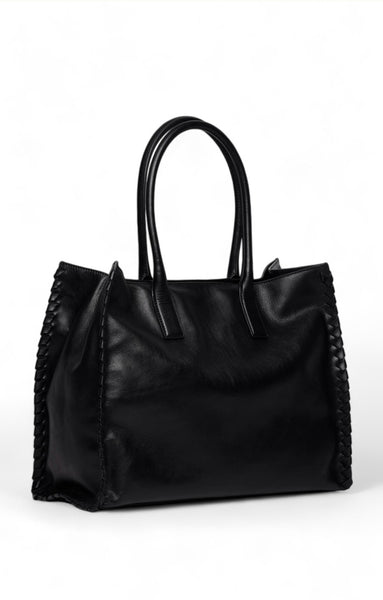 Sail Away Tote Ivory/Denim