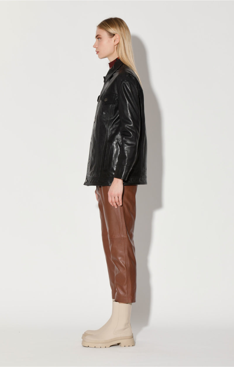 Sutton Jacket, Black - VT Wash Leather