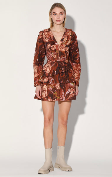 Popular Walter Baker Jubilee Kimono Amazon Tropic Wrap Long Sleeve Mini Dress