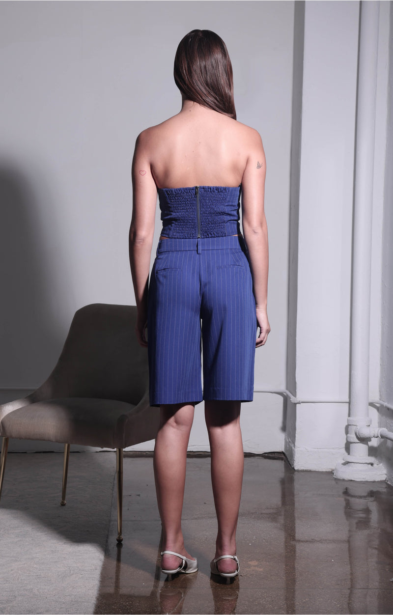 Tristan Short, Royal Blue Pin Stripe