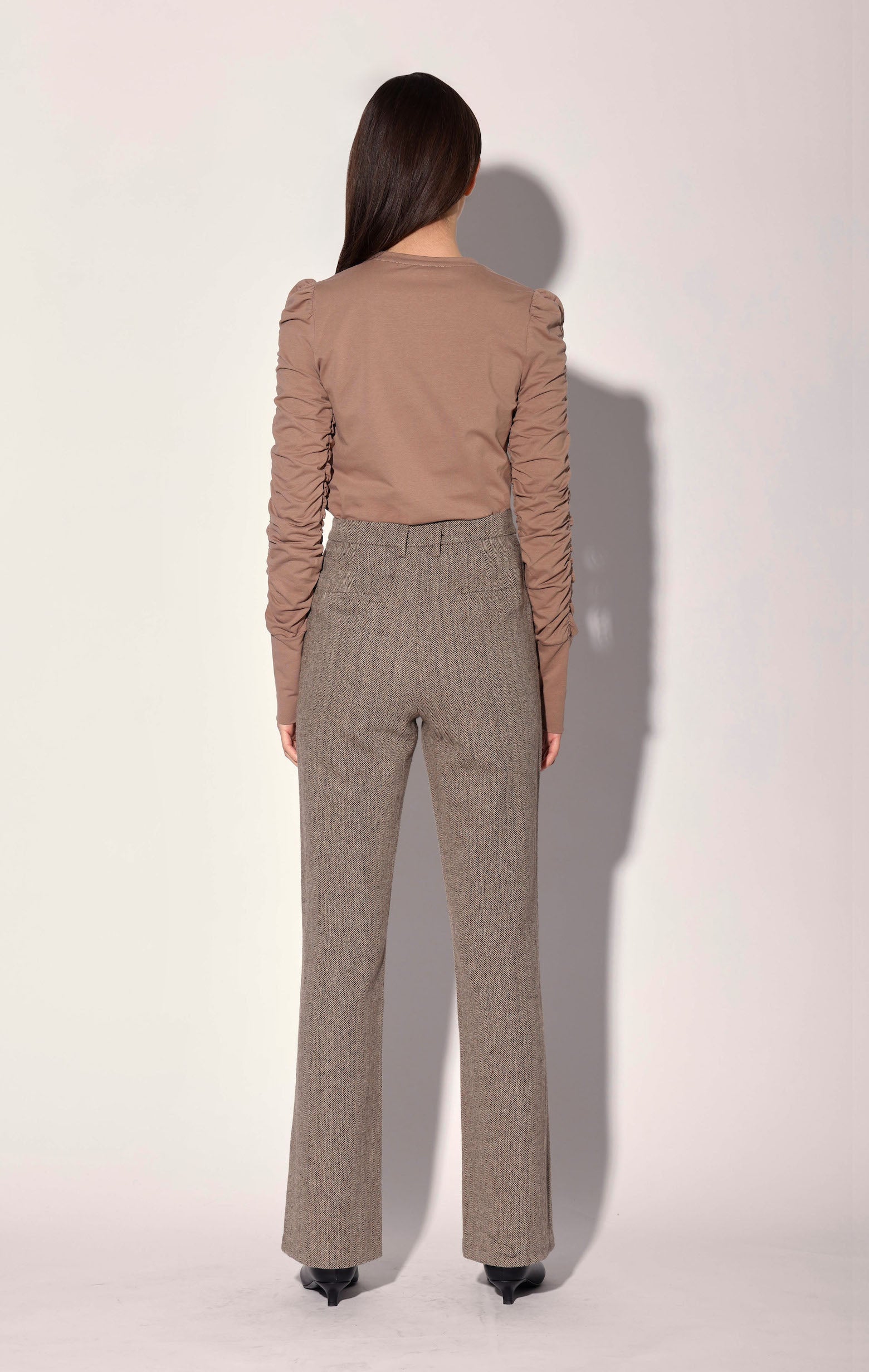 Shane Pant, Brown Herringbone