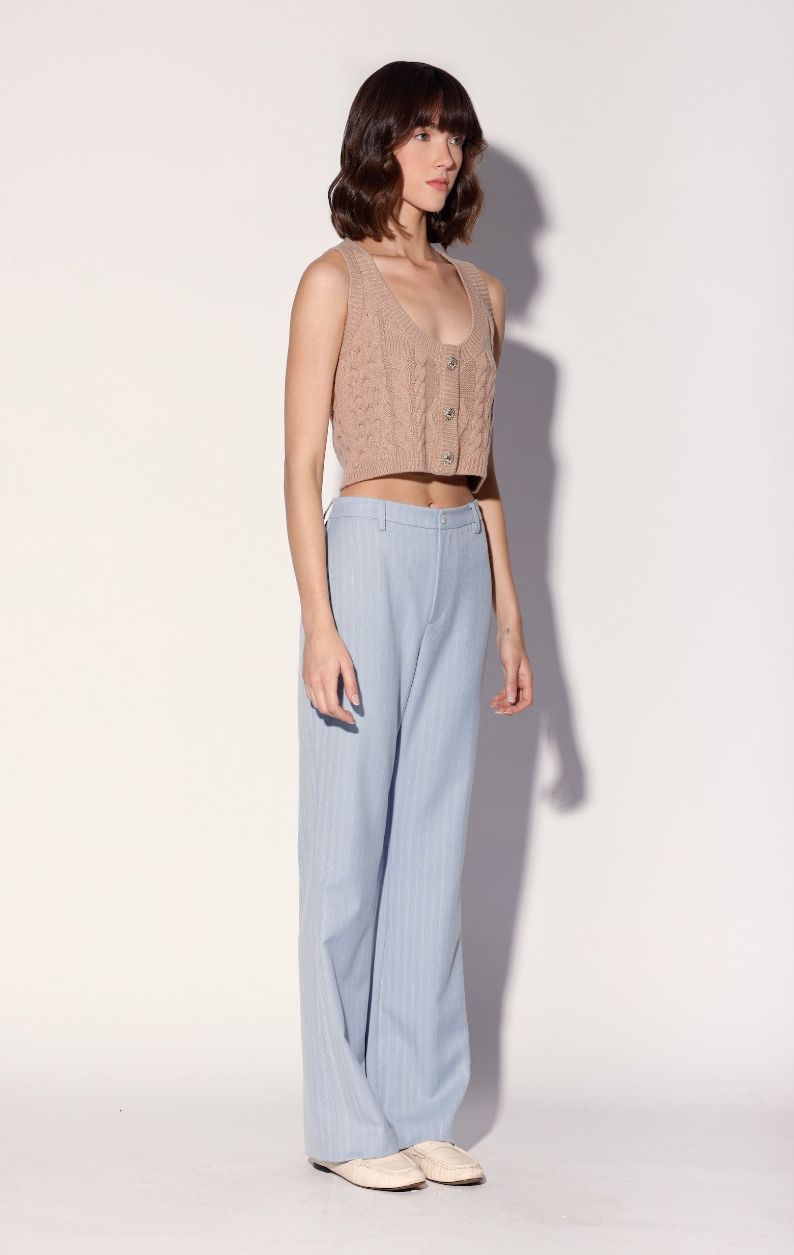 Nicola Pant, Stone Pinstripe