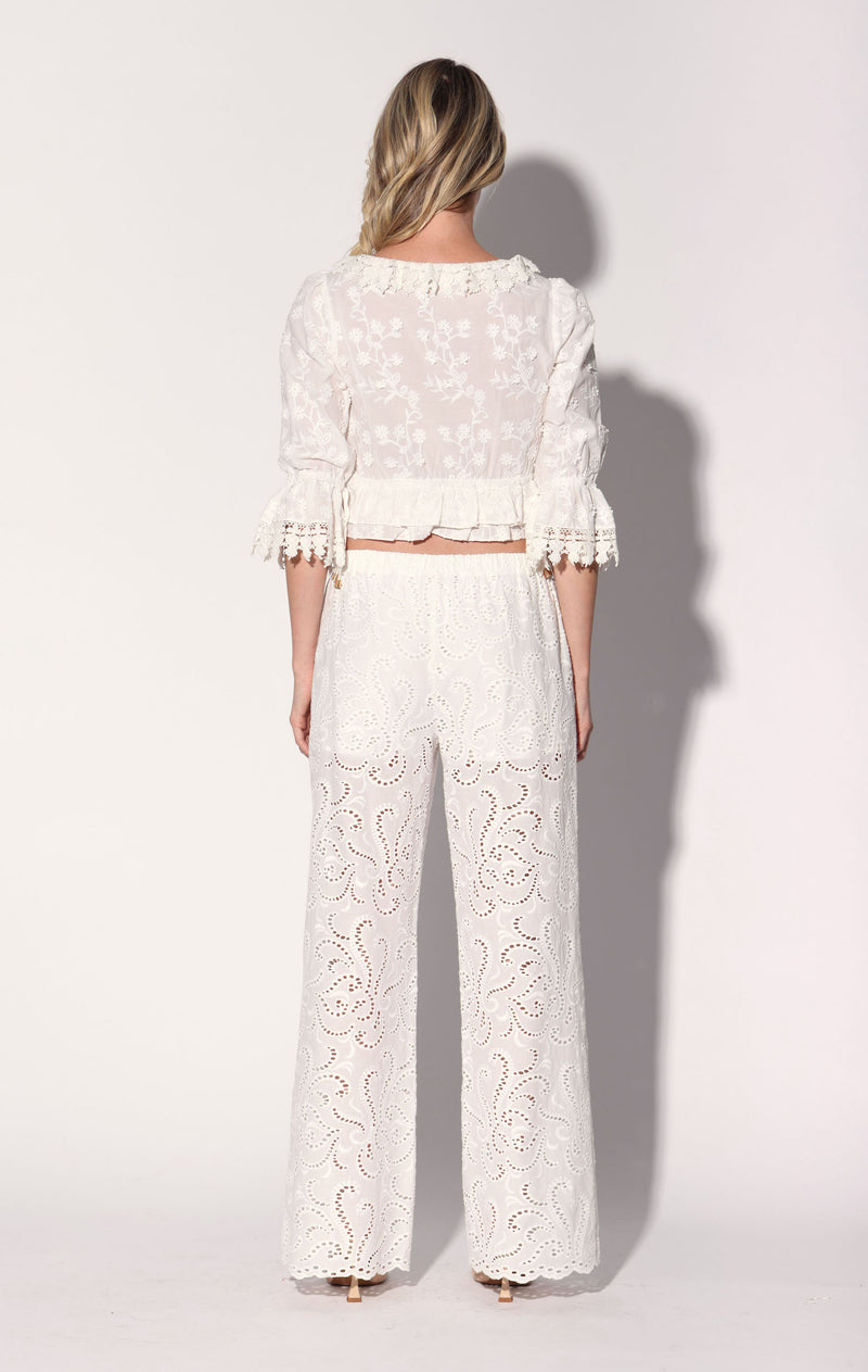 Lysander Pant, White Eyelet