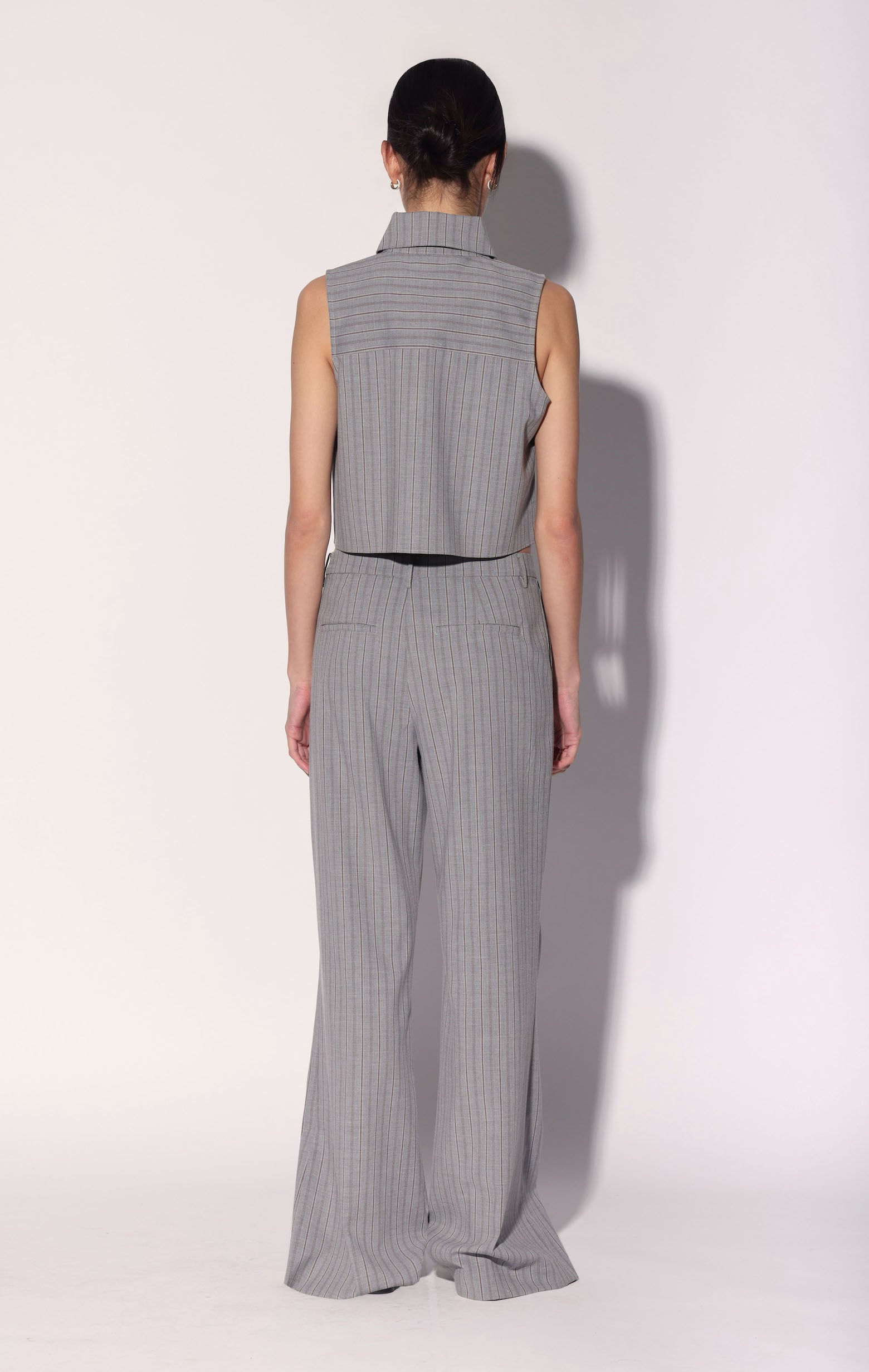 Tessie Pant, Grey Brown Stripe
