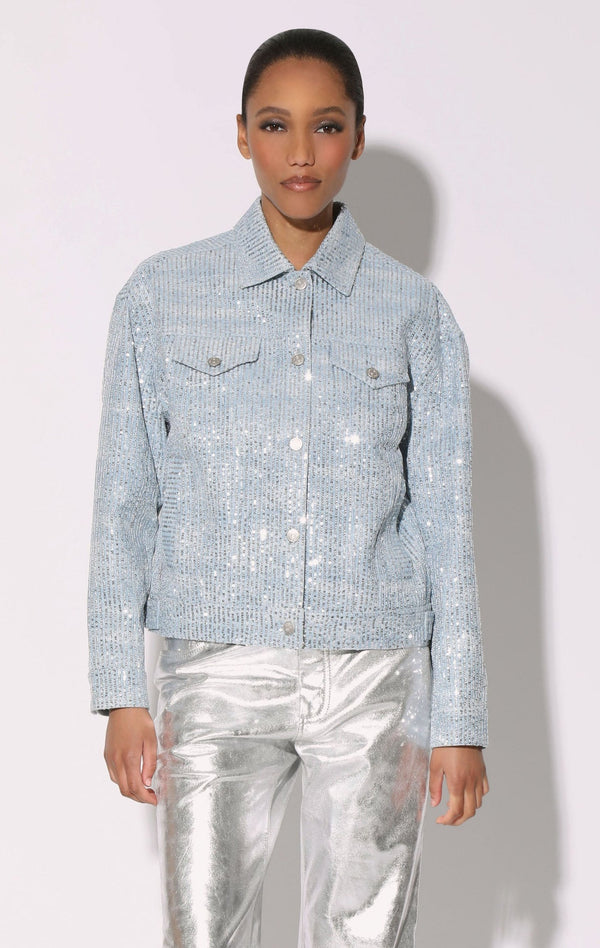 Shawna Jacket, Sequin Denim