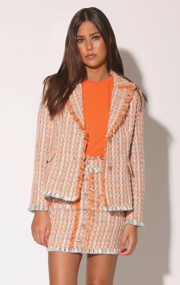 Damon Blazer, Malibu Orange Tweed