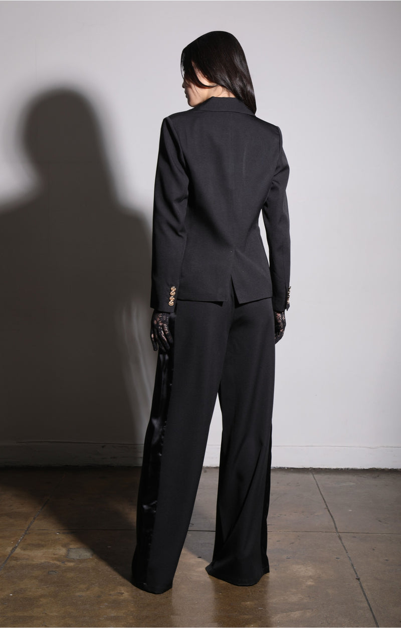 Rebecca Blazer, Black Tux Suiting