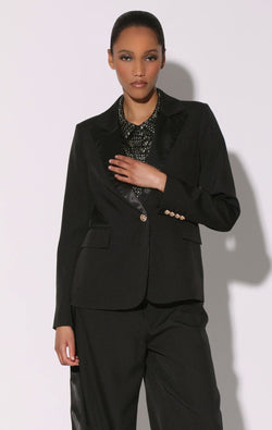 Rebecca Blazer, Black Tux Suiting