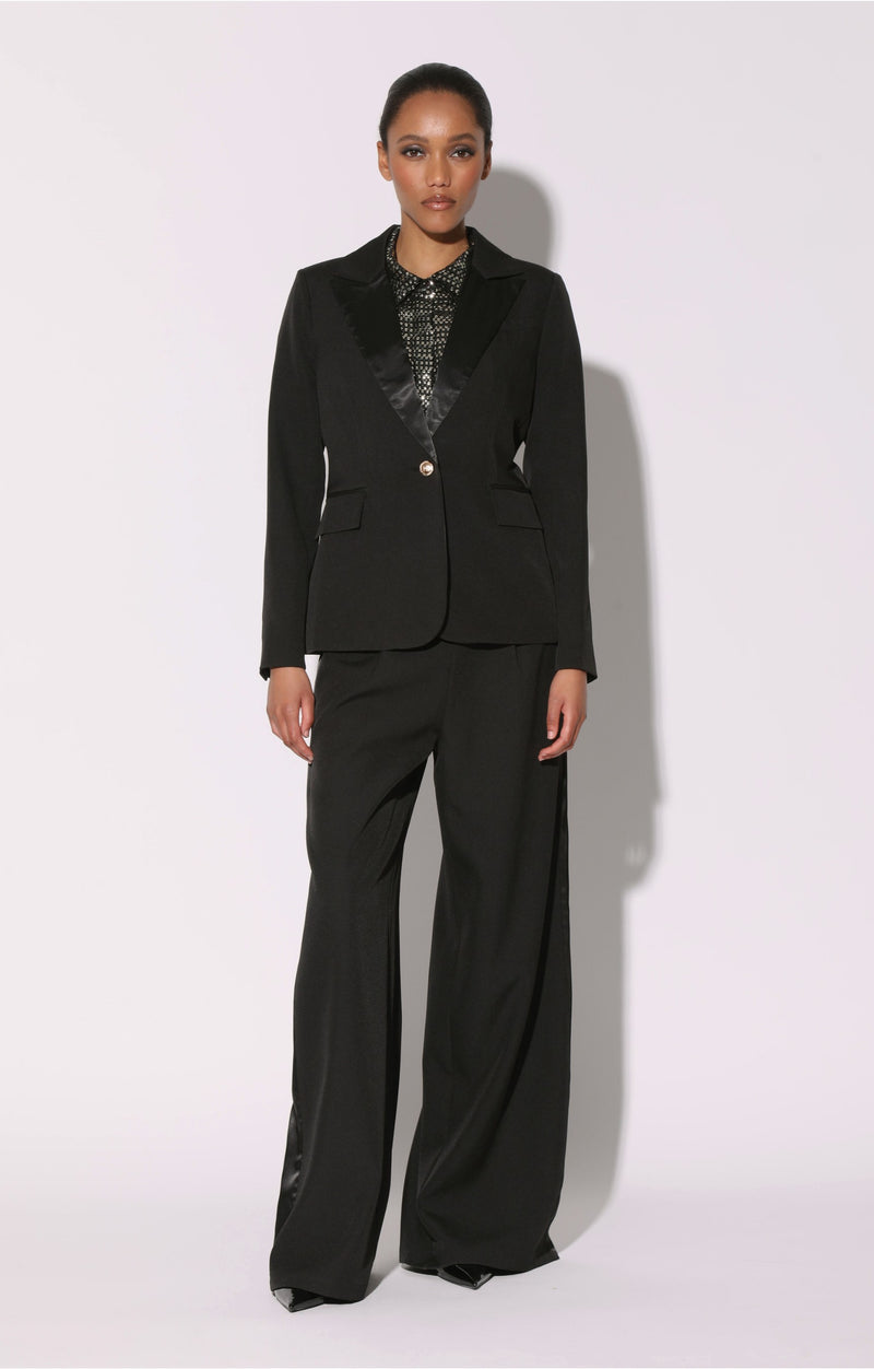 Rebecca Blazer, Black Tux Suiting (Holiday 2024)