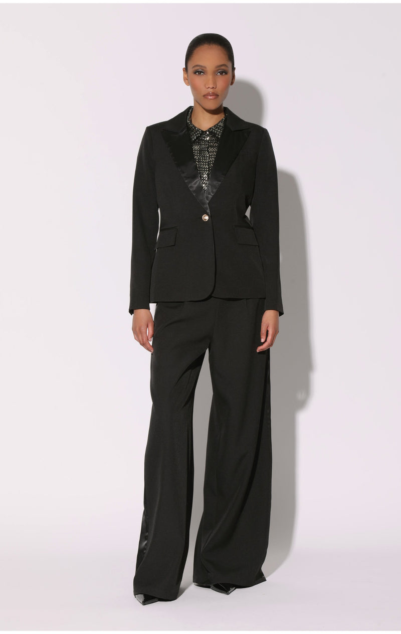 Rebecca Blazer, Black Tux Suiting