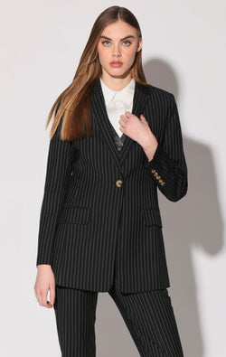 Trishelle Blazer, Spade Stripe Suiting
