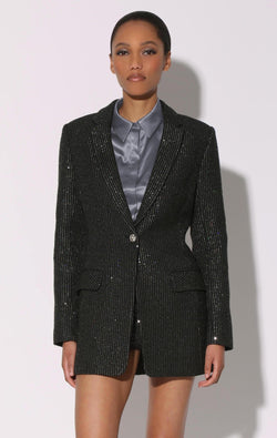 Trishelle Blazer, Sparkle Stripe Tweed