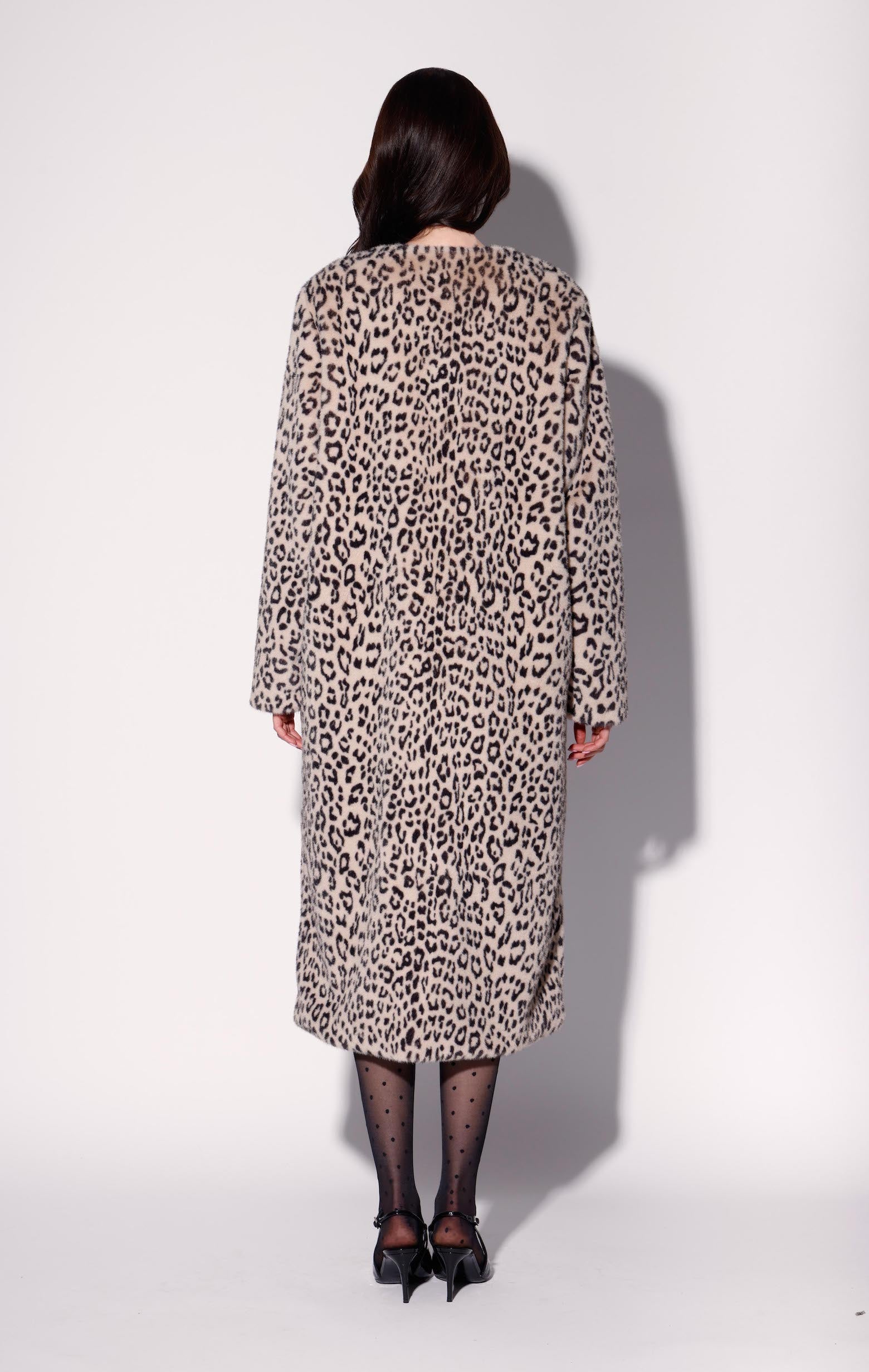 Pierre Coat, Leopard Faux Fur – Walter Baker