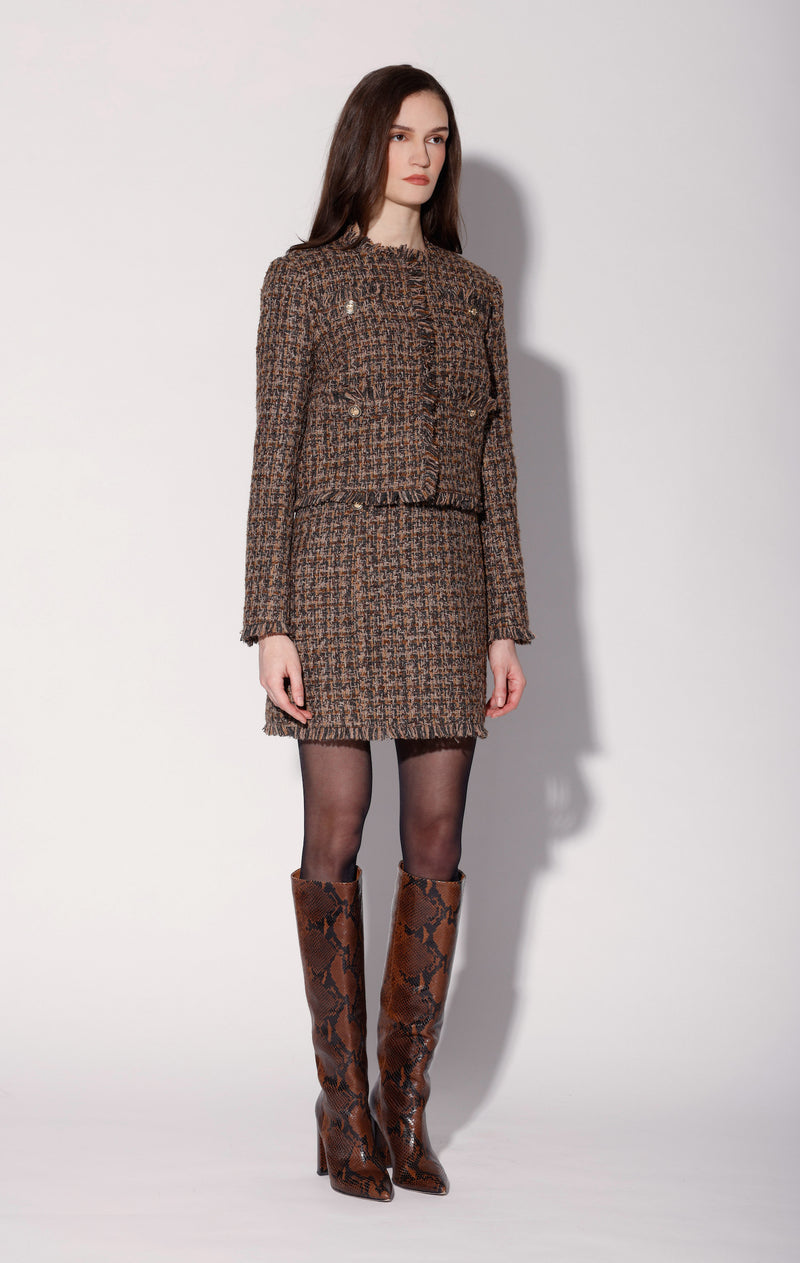 Tucker Jacket, Chocolate Tweed