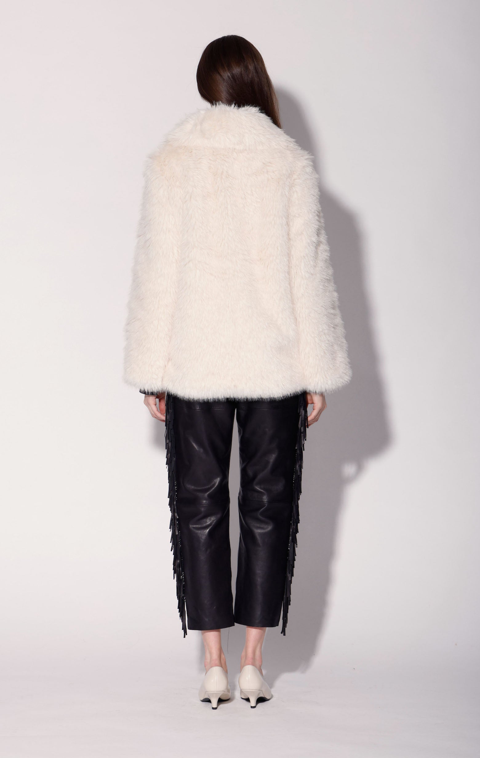 Beckett Coat, Vanilla Faux Fur