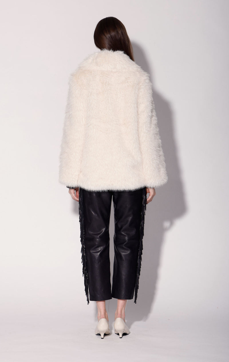 Beckett Coat, Vanilla Faux Fur