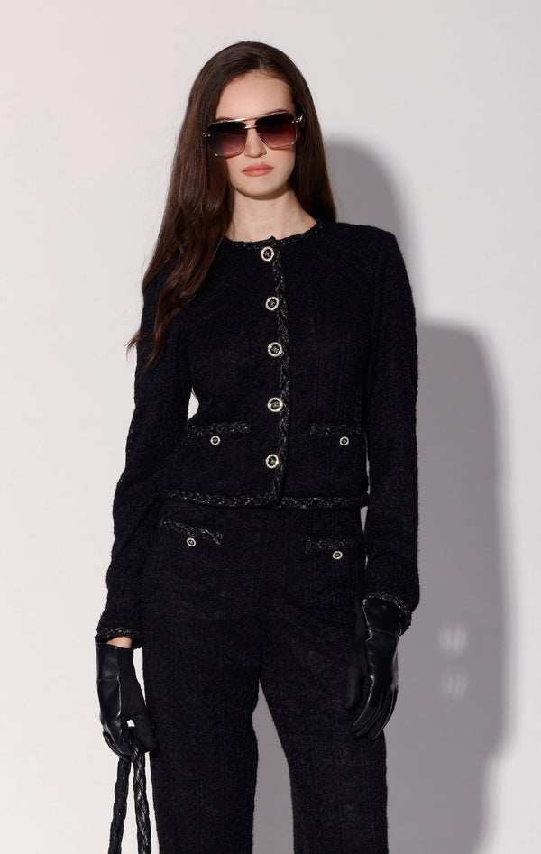 Priscilla Jacket, Black Ivy Lace