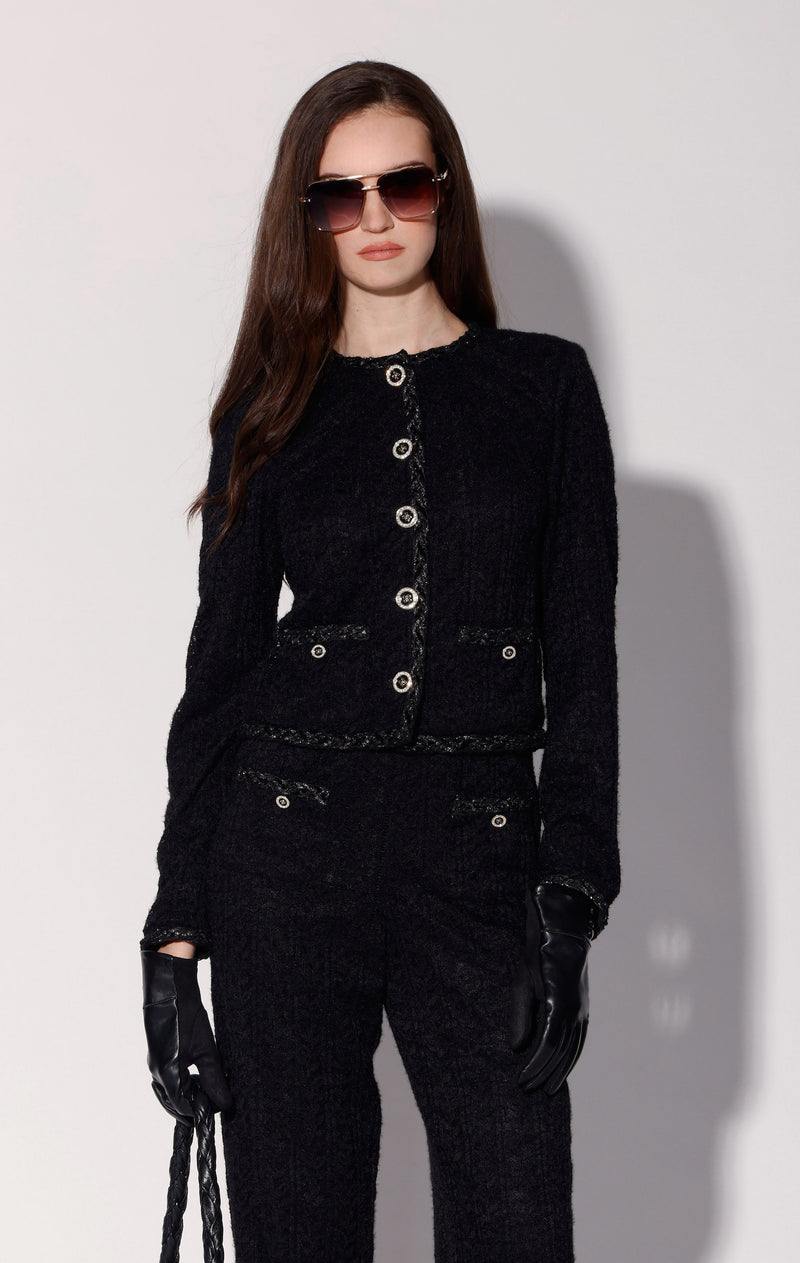 Priscilla Jacket, Black Ivy Lace