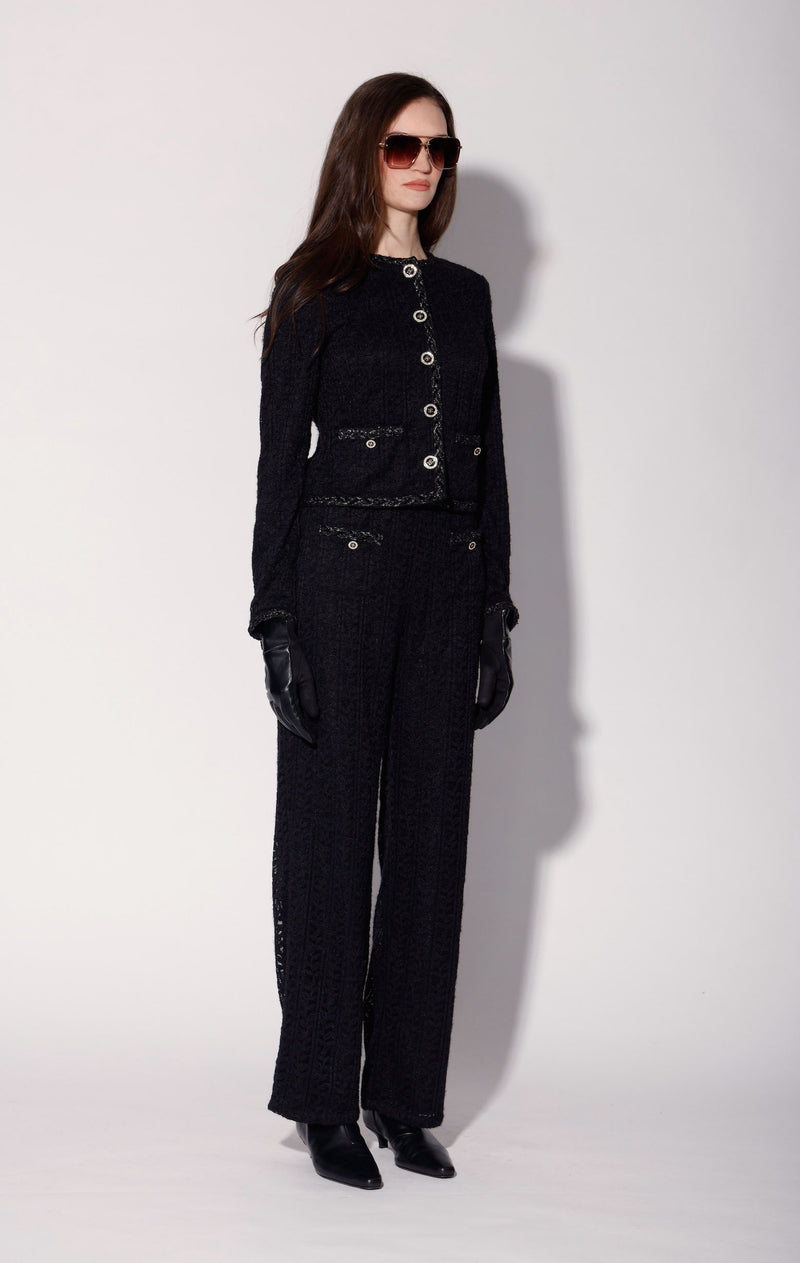 Priscilla Jacket, Black Ivy Lace