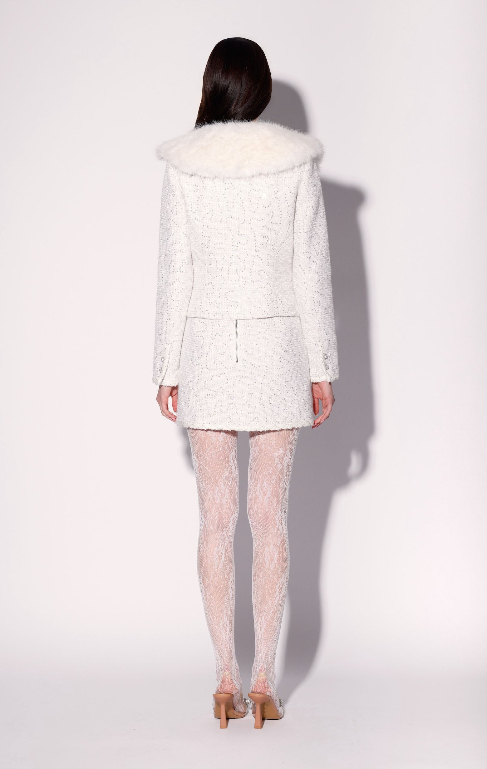 Hellen Jacket, White Sparkle Tweed