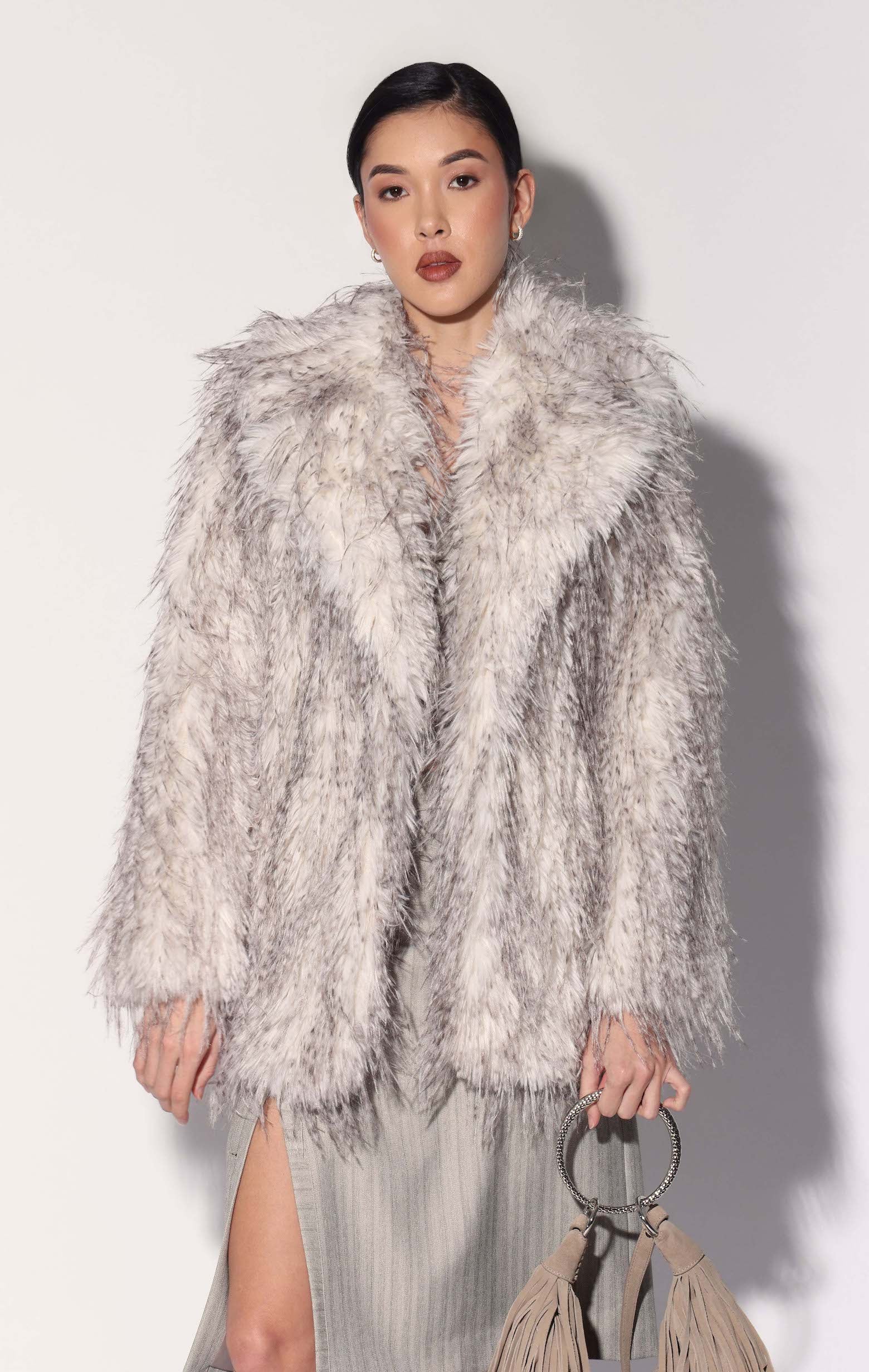Marissa Coat, Off White Grey