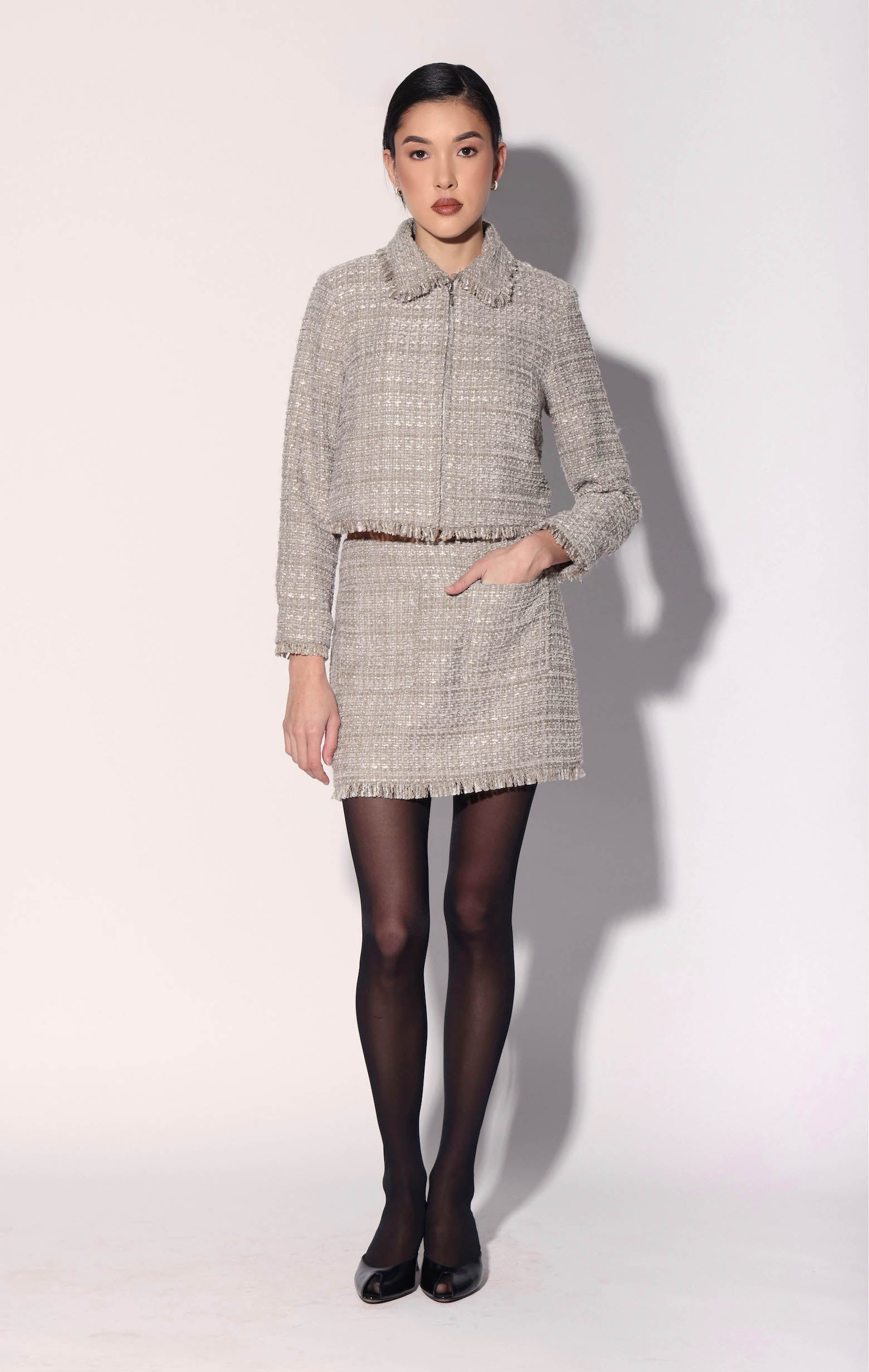 Hugo Jacket, Taupe Tweed