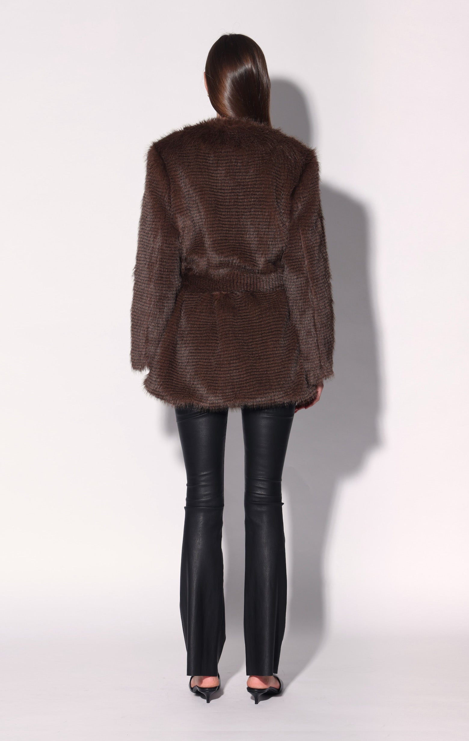 Dionne Coat, Brown Stripe