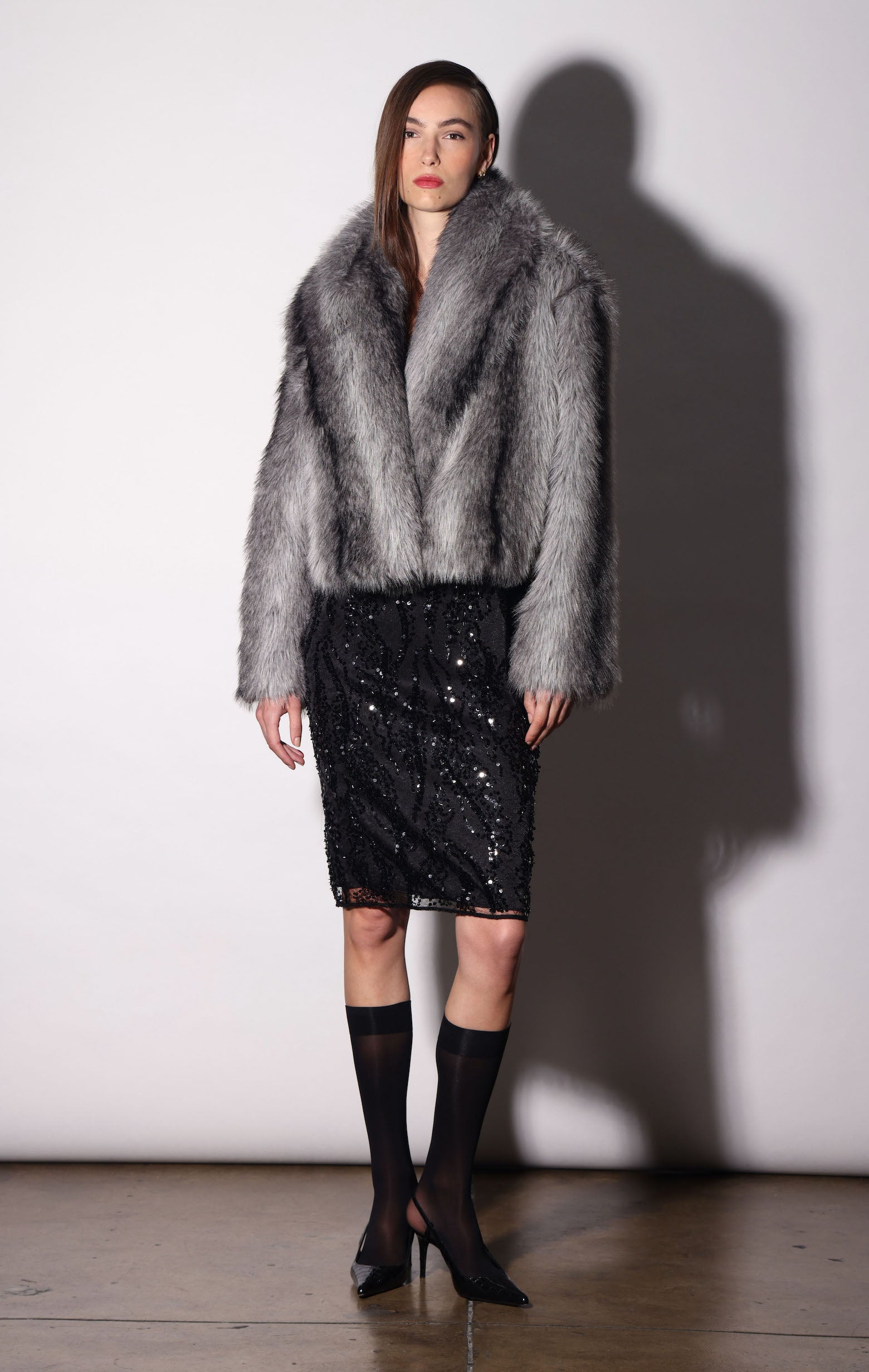 Ashton Coat, Grey Ombre