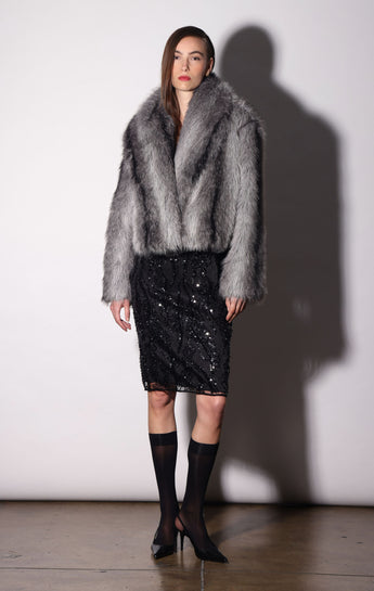 Ashton Coat, Grey Ombre
