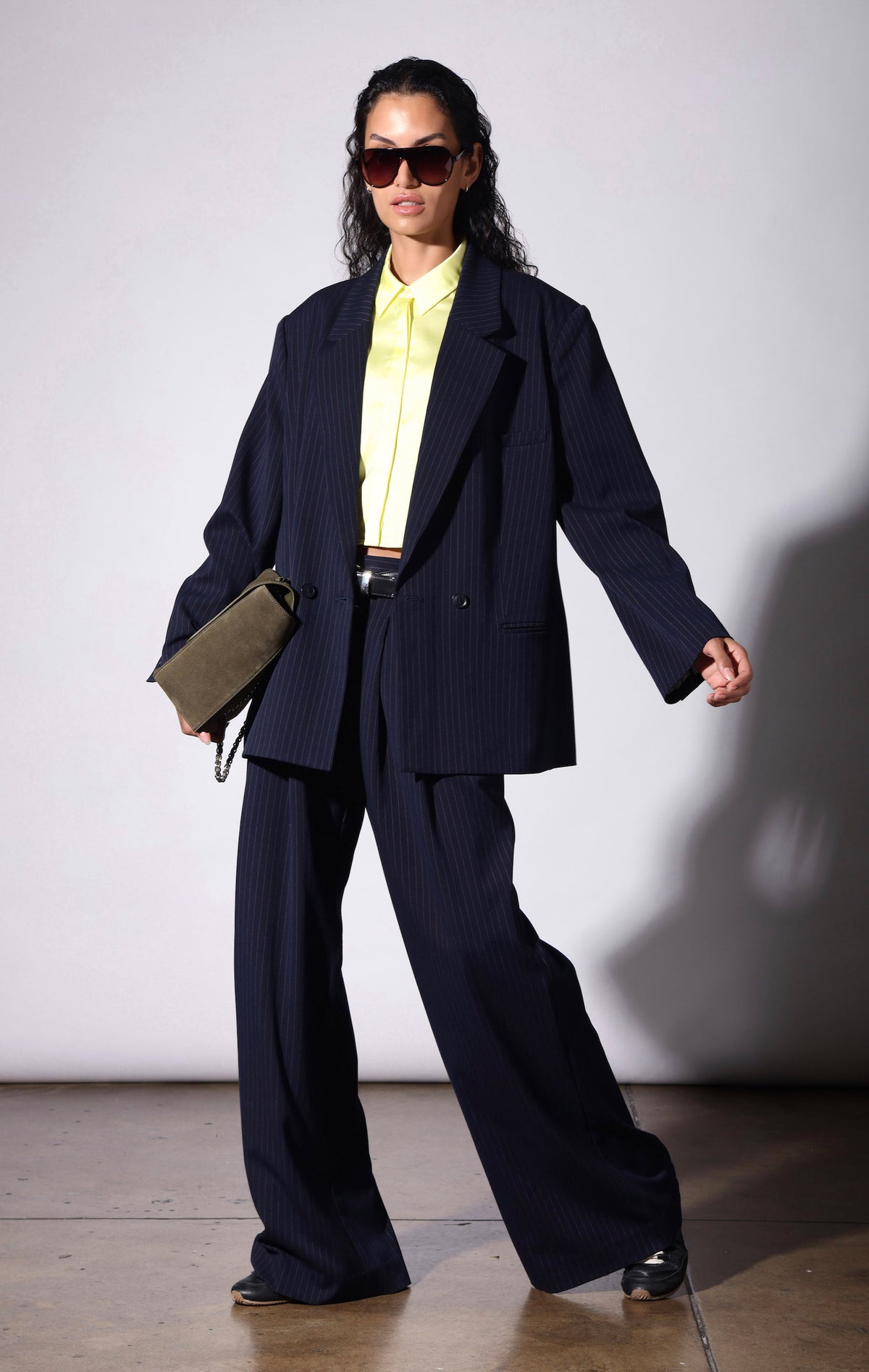 Calvin Blazer, Navy Pinstripe
