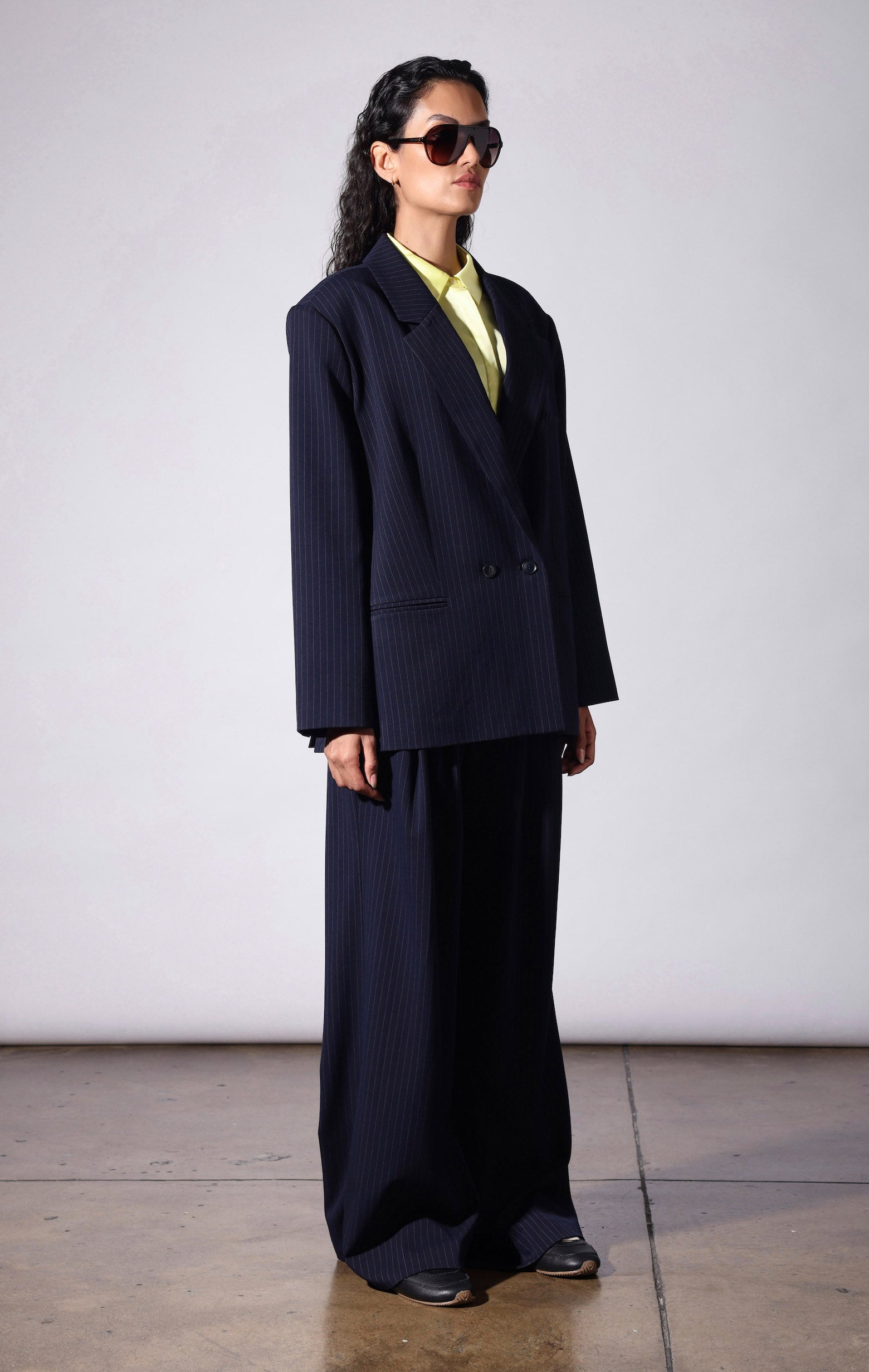 Calvin Blazer, Navy Pinstripe