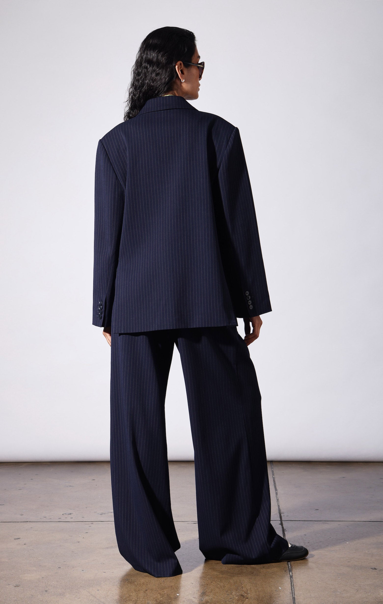 Calvin Blazer, Navy Pinstripe
