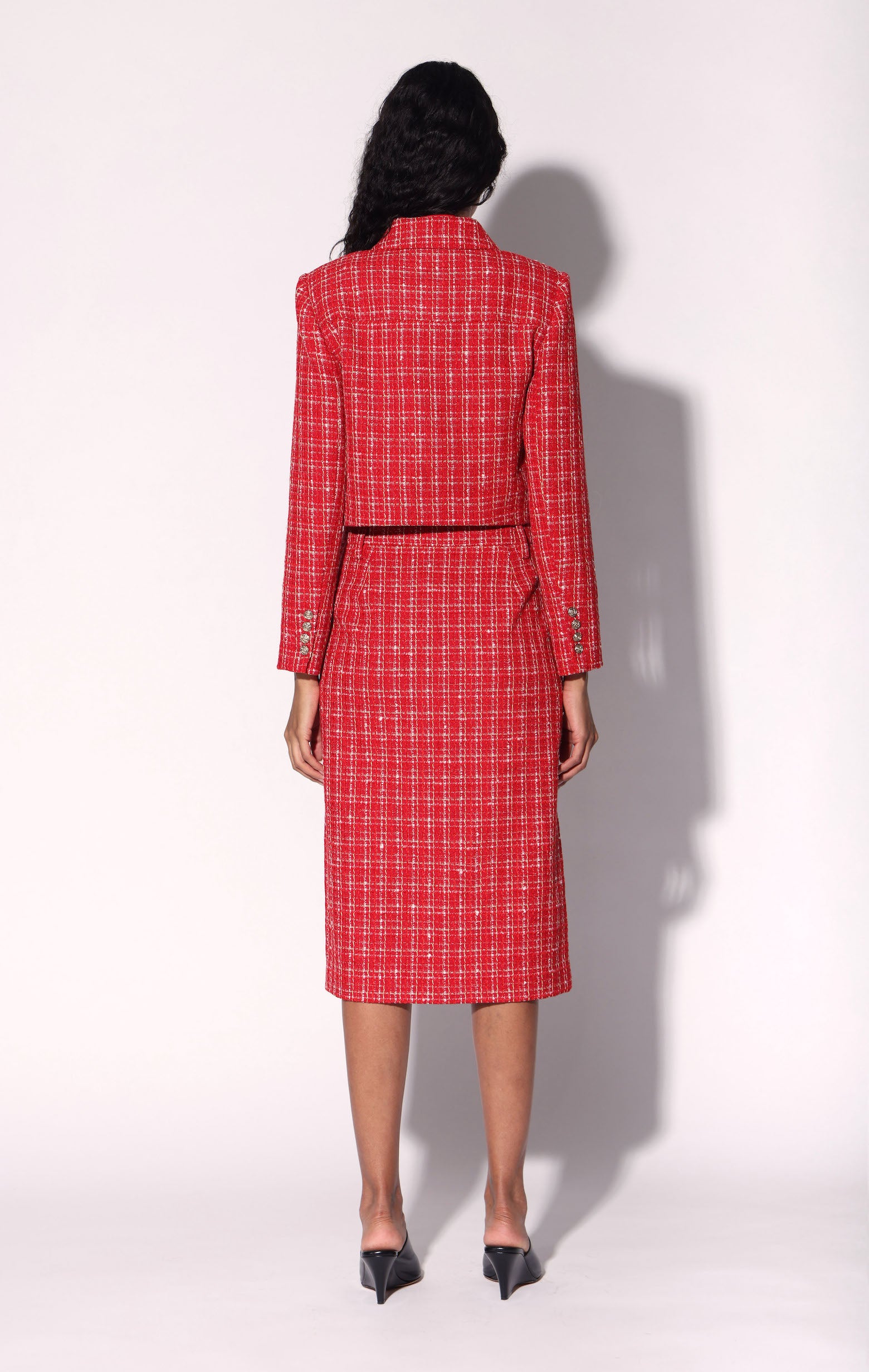 Natasha Jacket, Red Apple Tweed