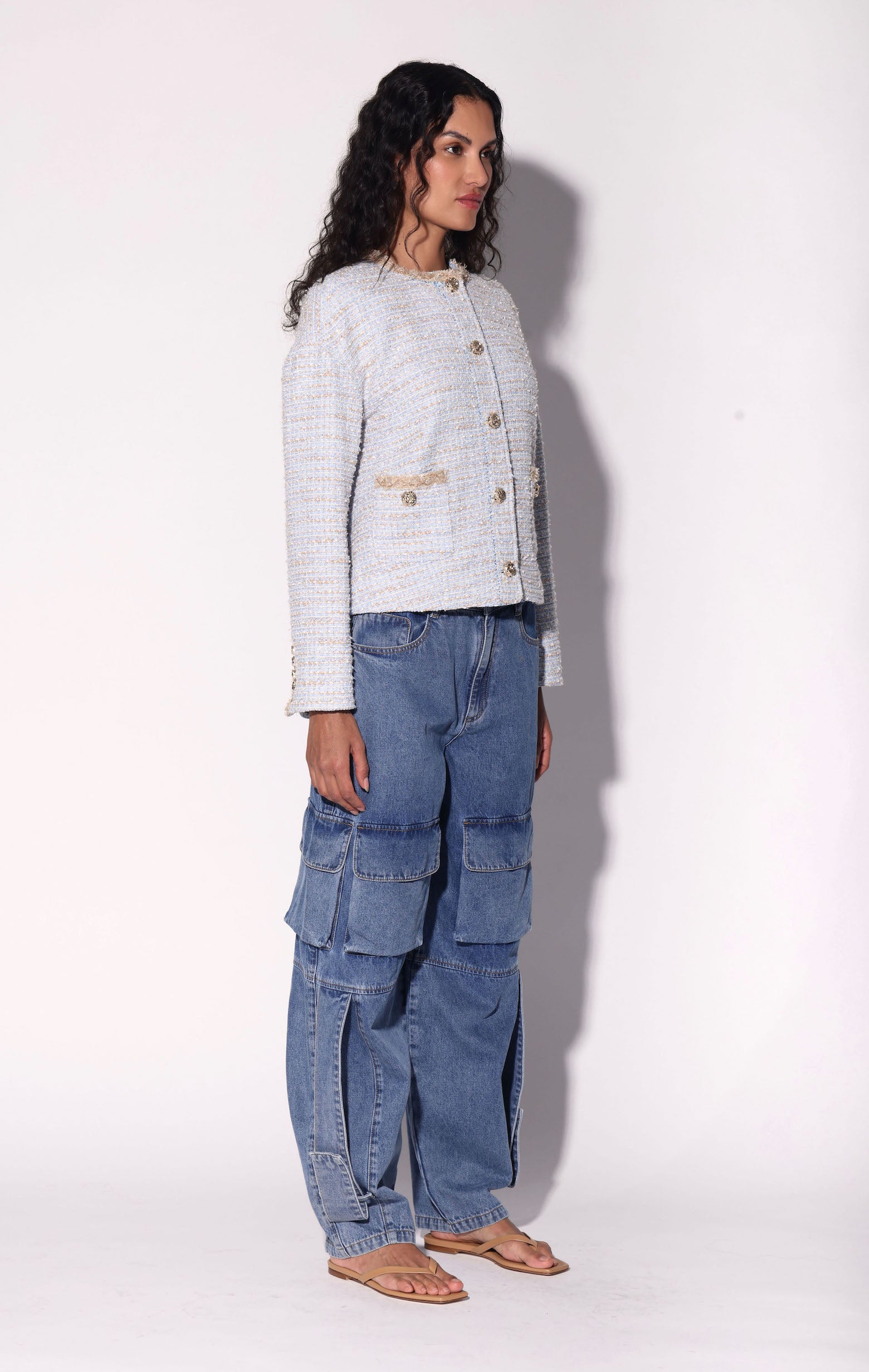 Natalia Jacket, Skyline Tweed