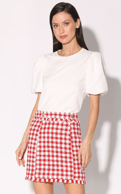 Laurette Skirt, Picnic Tweed Red