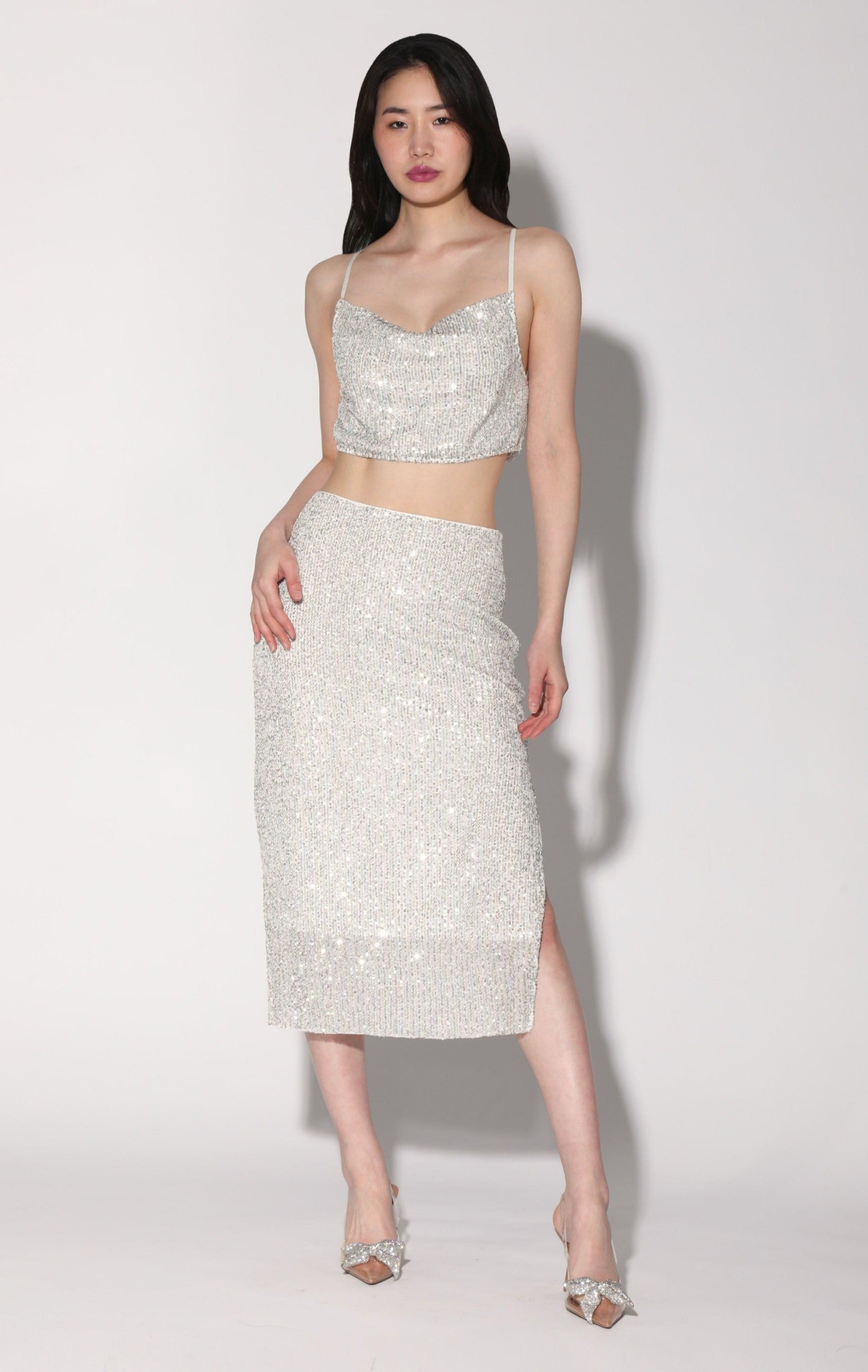 Crista Skirt, Ice Sequin