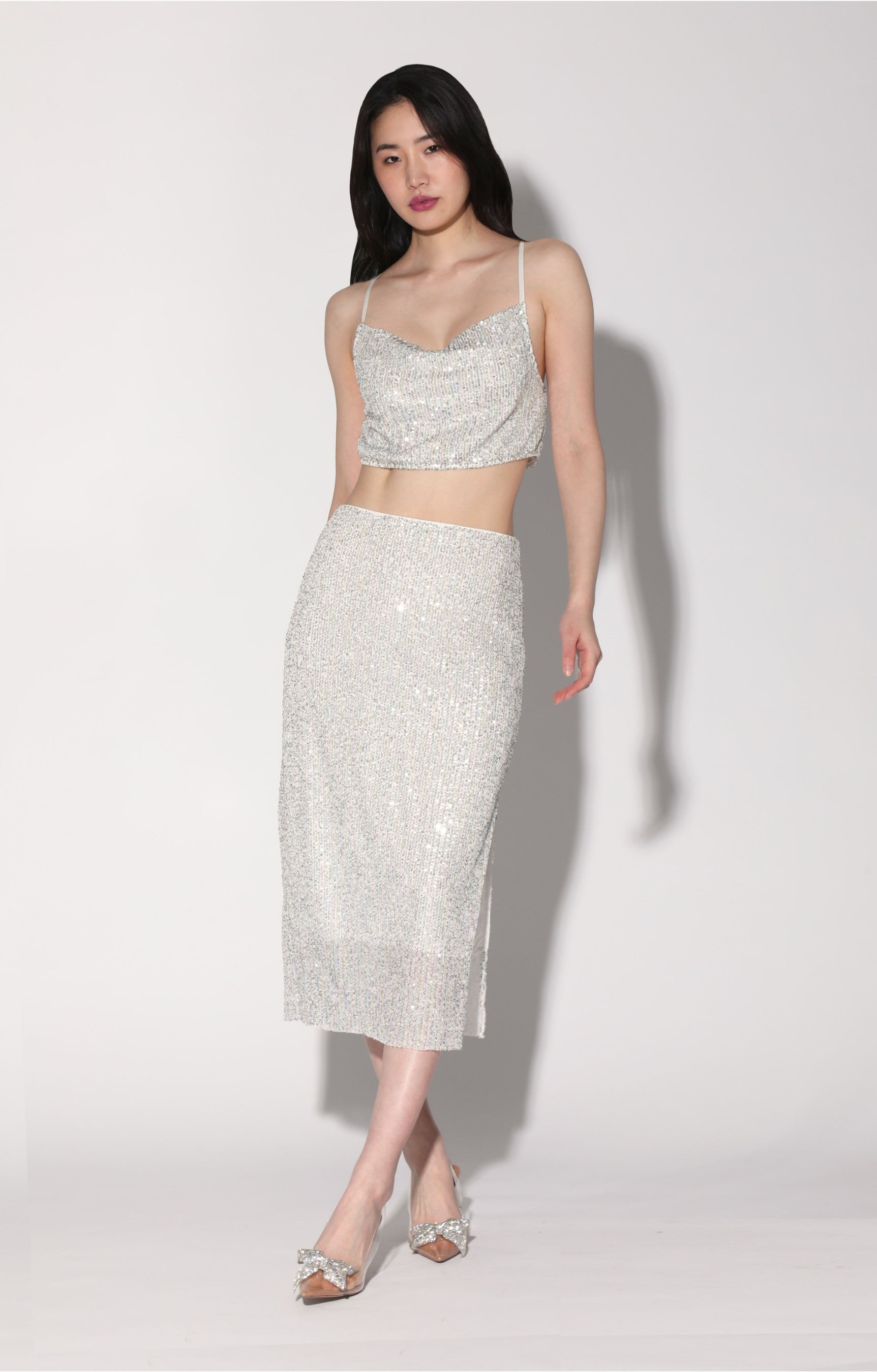 Crista Skirt, Ice Sequin