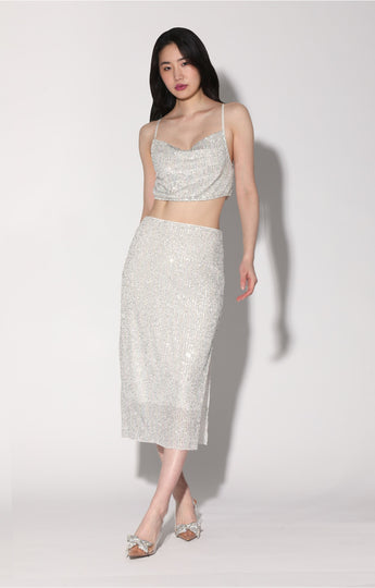 Crista Skirt, Ice Sequin