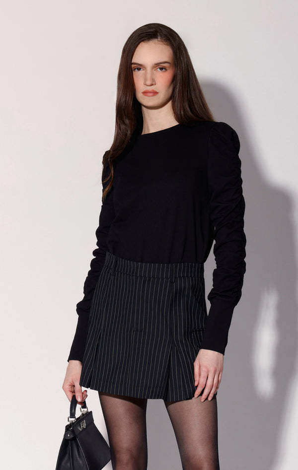Thalia Skirt, Spade Stripe Suiting