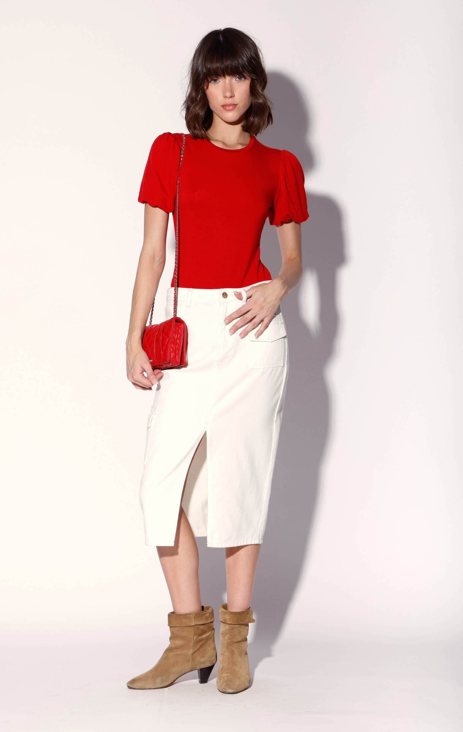 Selene Skirt, White