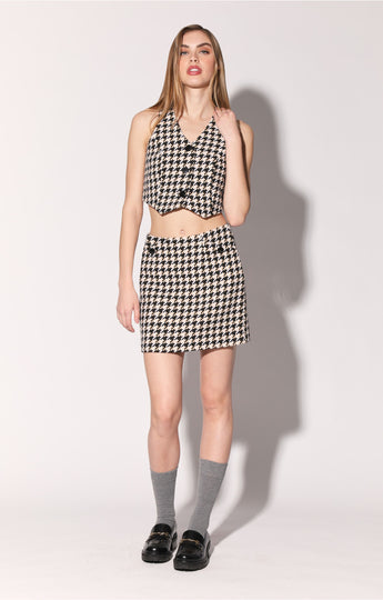 Teagan Skirt, Herald Houndstooth