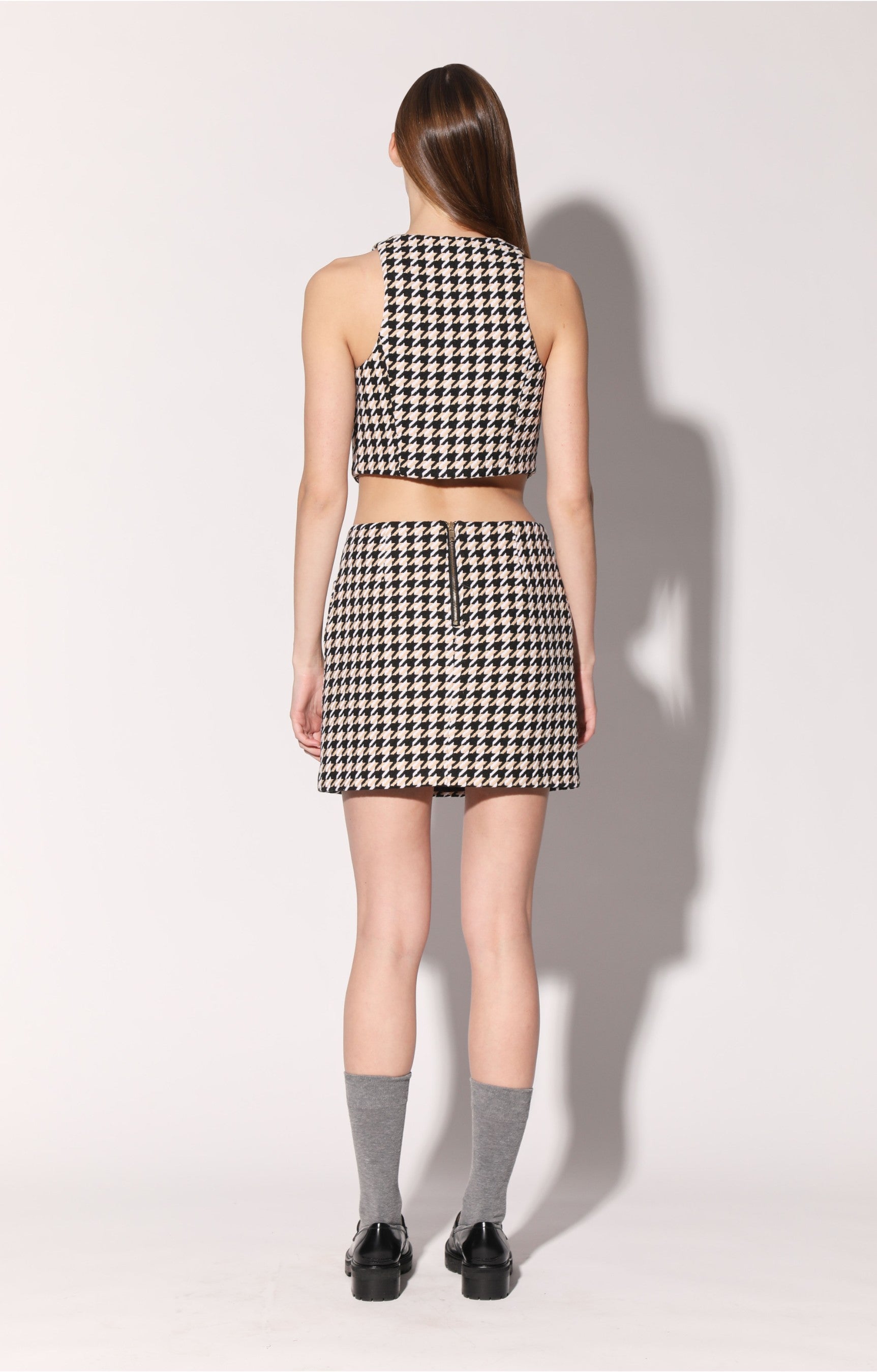Teagan Skirt, Herald Houndstooth