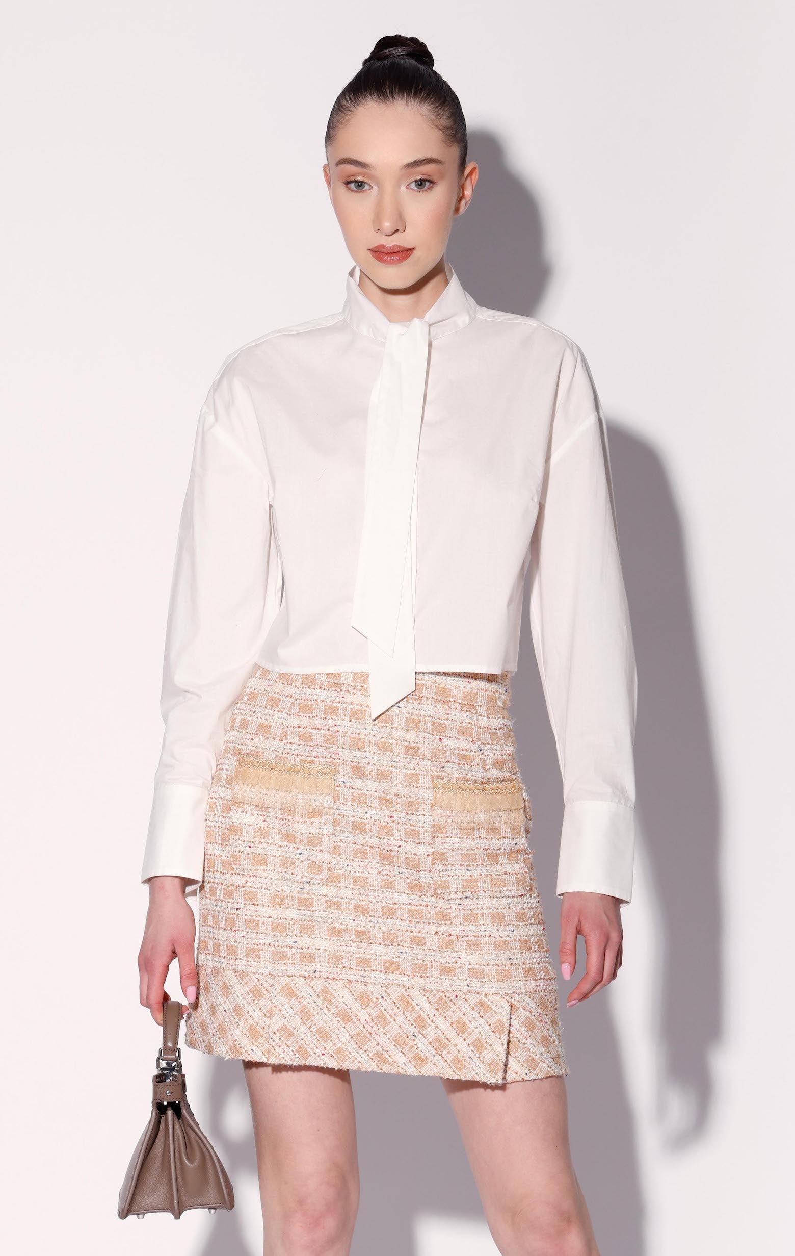 Bree Skirt, Caramel Tweed