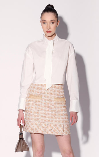 Bree Skirt, Caramel Tweed