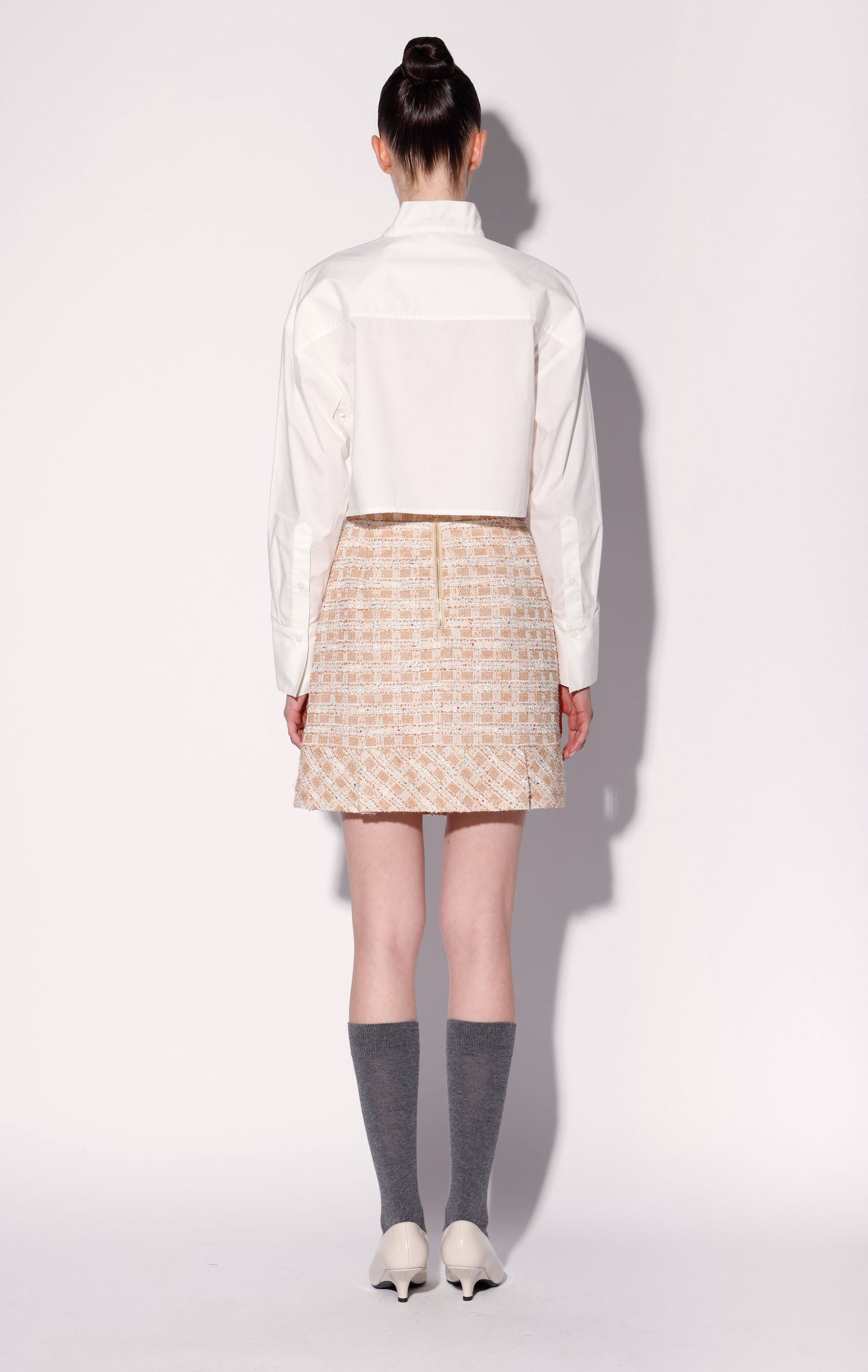 Bree Skirt, Caramel Tweed