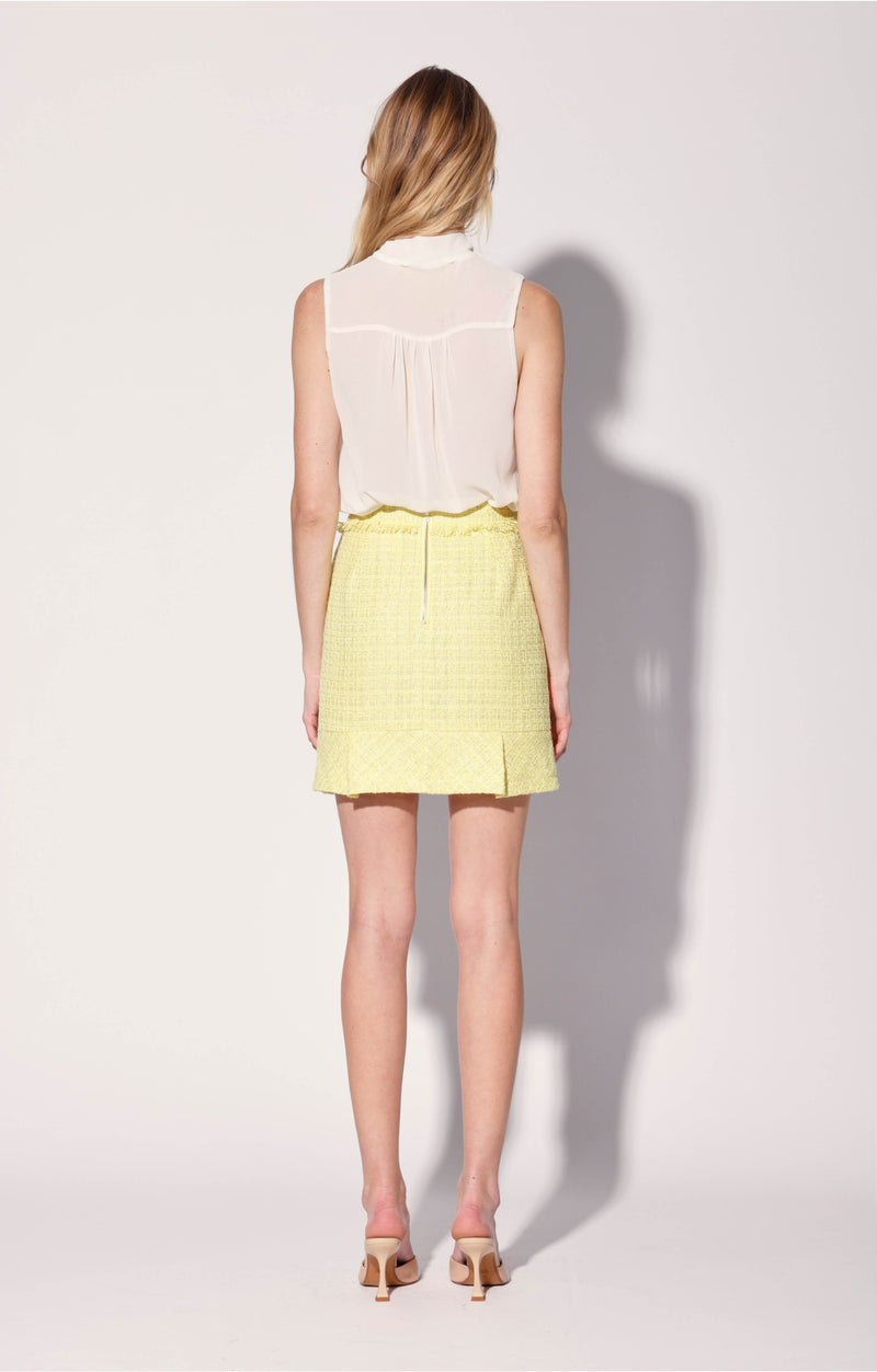 Bree Skirt, Lemon Tweed